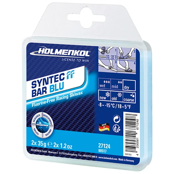 Holmenkol Syntec FF Bar Blue 2 X 35 G Gleitwachs 3 Holmenkol Syntec FF Bar Blue 2 X 35 G Gleitwachs