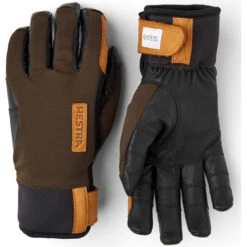 Hestra Ergo Grip Active Wool Terry Fingerhandschuhe Dark Forest / Black