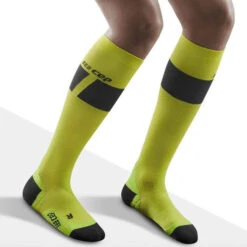 CEP Ultralight Skisocken Lime/Dark Grey Damen